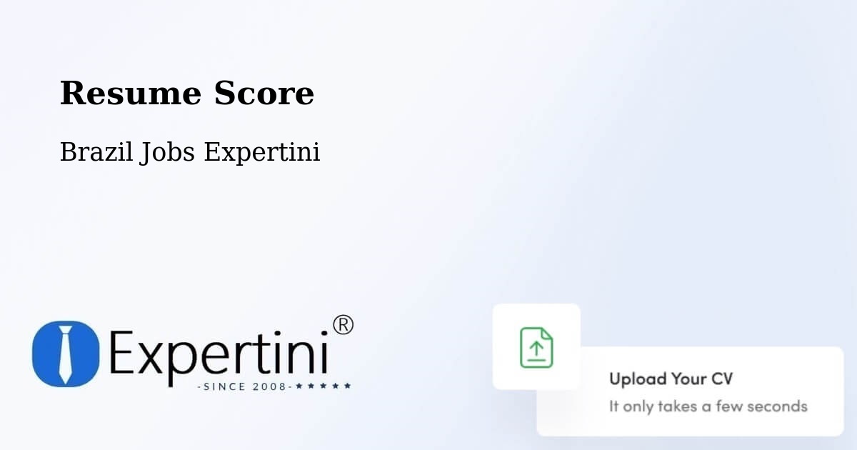 Resume Score & Job Description Match Tool – Embu - Brazil Jobs Expertini